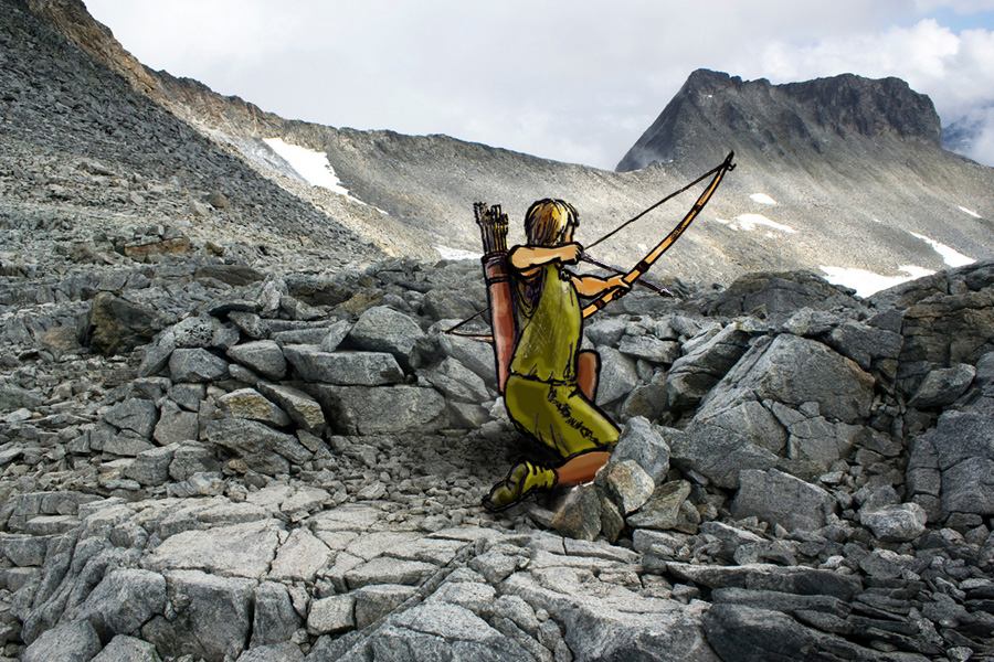 Slik kan det ha vore: Skyttar ved Trollkyrkja.